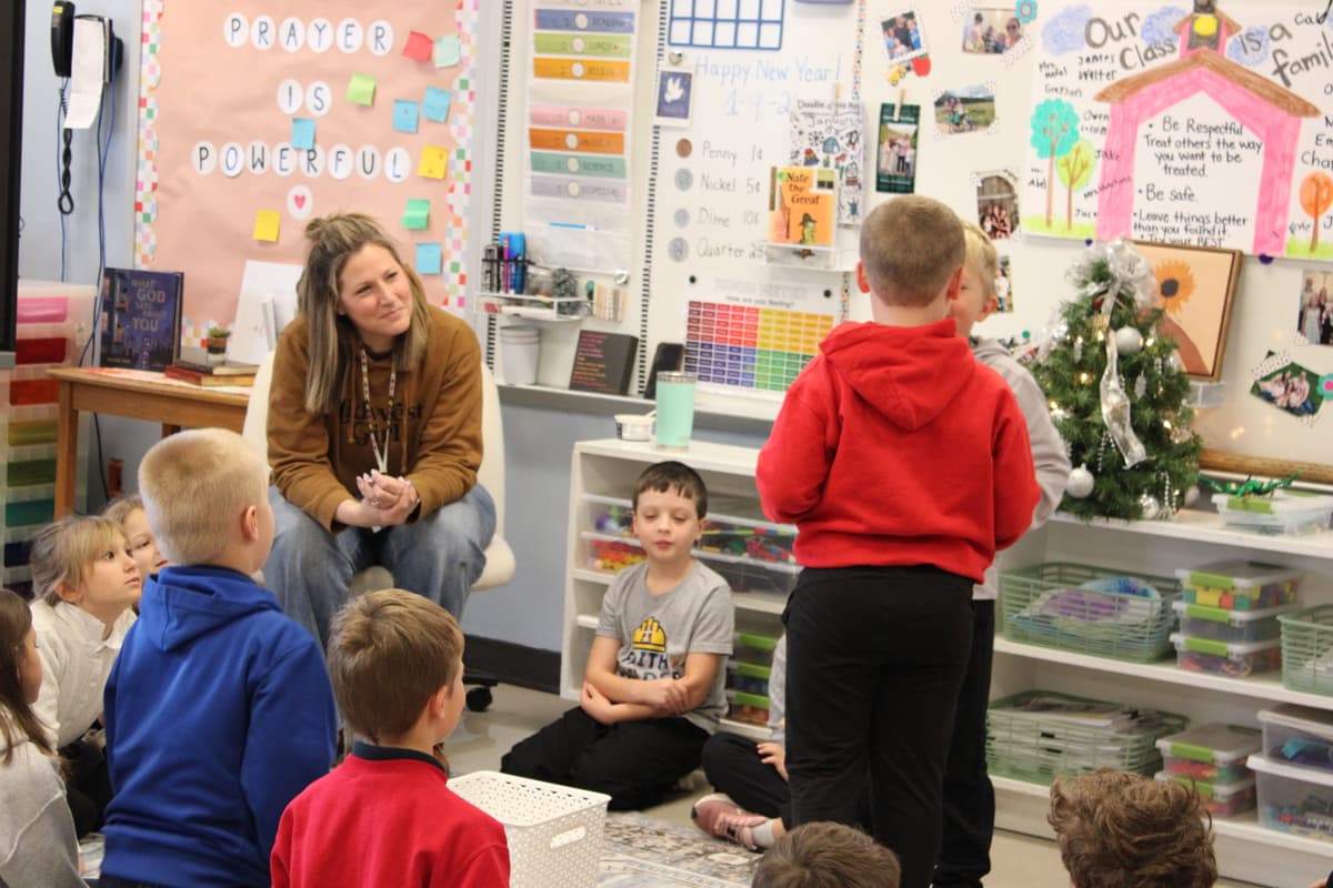 Students in indoor classroom